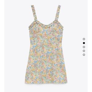NWT Zara Floral Print Mini Dress